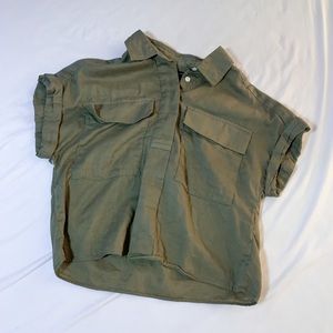Banana Republic Army Green Shirt
